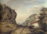 Samuel Hieronymous Grimm Cresswell Crags oil